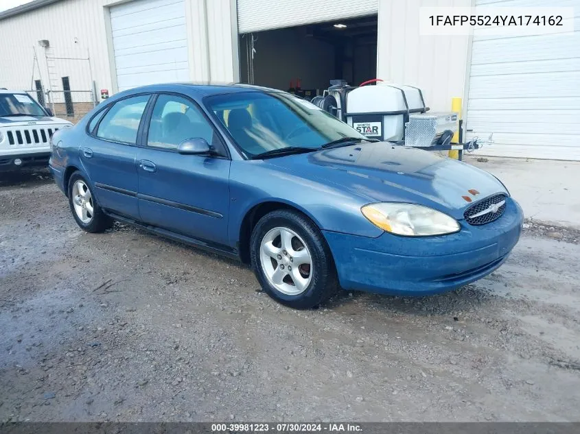 2000 Ford Taurus Ses VIN: 1FAFP5524YA174162 Lot: 39981223