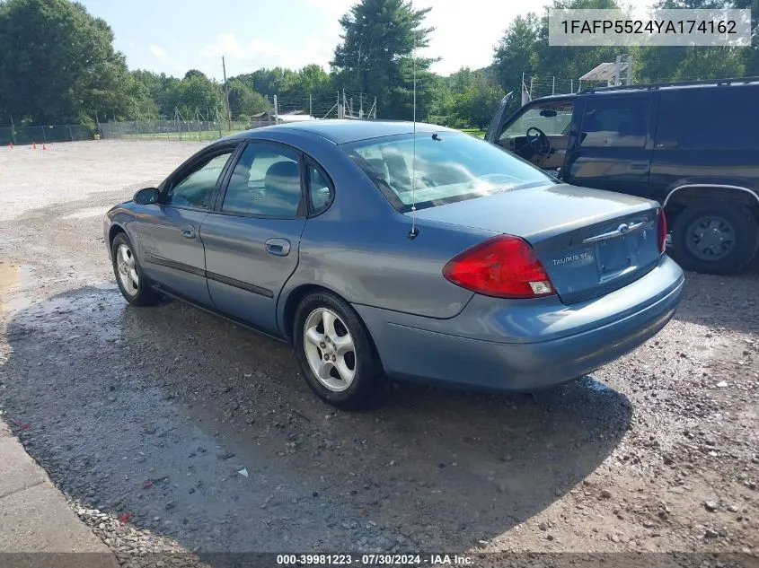 2000 Ford Taurus Ses VIN: 1FAFP5524YA174162 Lot: 39981223