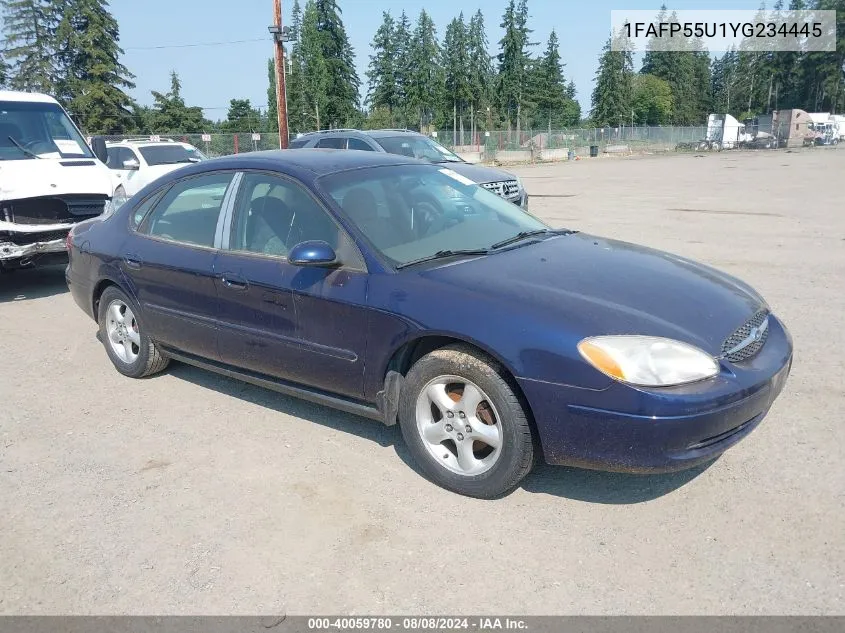 2000 Ford Taurus Ses VIN: 1FAFP55U1YG234445 Lot: 40059780