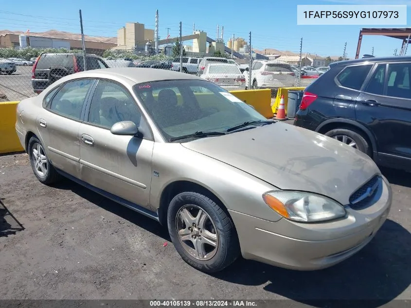 2000 Ford Taurus Sel VIN: 1FAFP56S9YG107973 Lot: 40105139