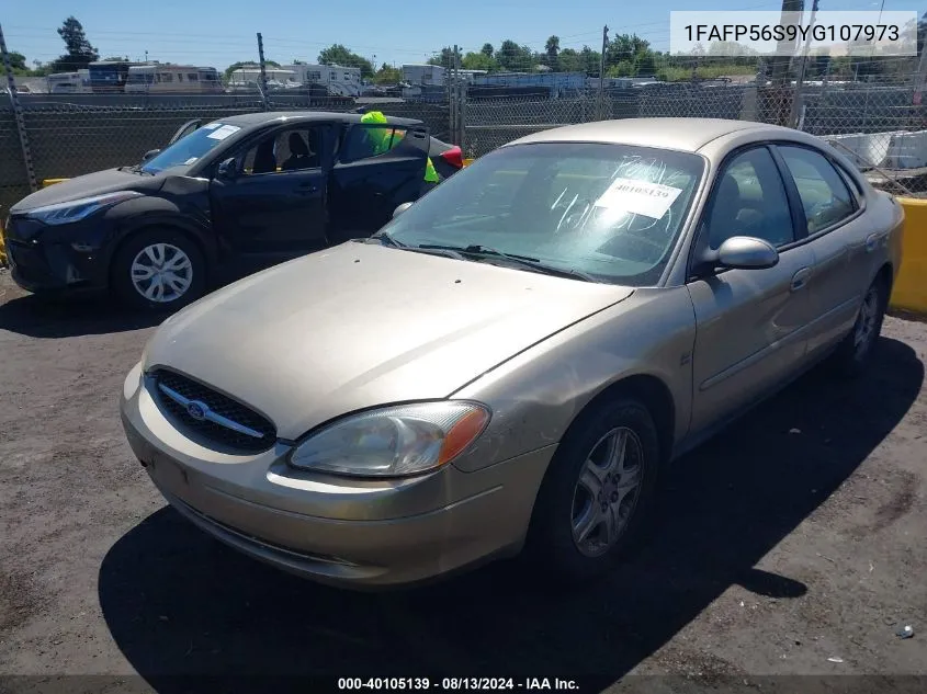 2000 Ford Taurus Sel VIN: 1FAFP56S9YG107973 Lot: 40105139