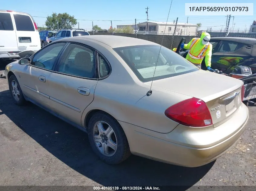 2000 Ford Taurus Sel VIN: 1FAFP56S9YG107973 Lot: 40105139