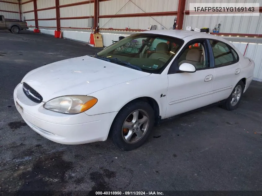 2000 Ford Taurus Ses VIN: 1FAFP5521YG169143 Lot: 40318950