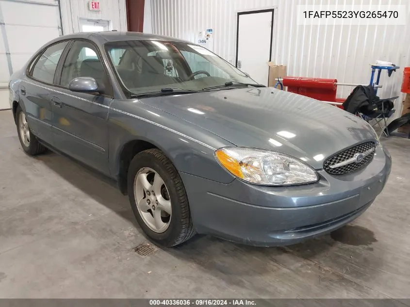 2000 Ford Taurus Ses VIN: 1FAFP5523YG265470 Lot: 40336036