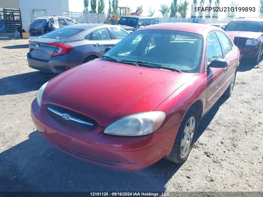 2001 Ford Taurus Lx VIN: 1FAFP52U21G199893 Lot: 12101128