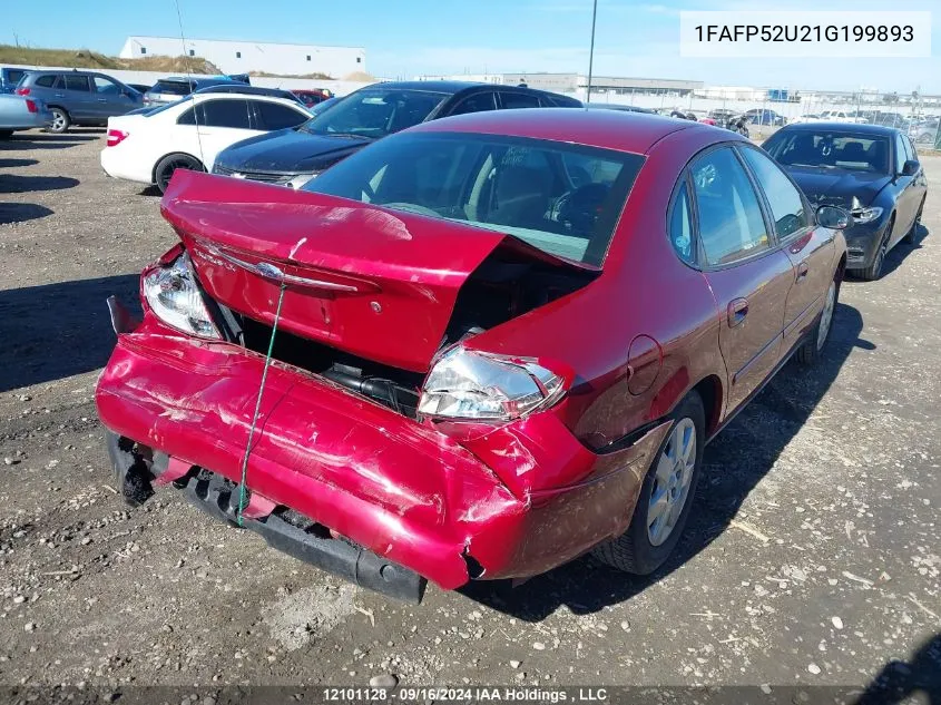 2001 Ford Taurus Lx VIN: 1FAFP52U21G199893 Lot: 12101128