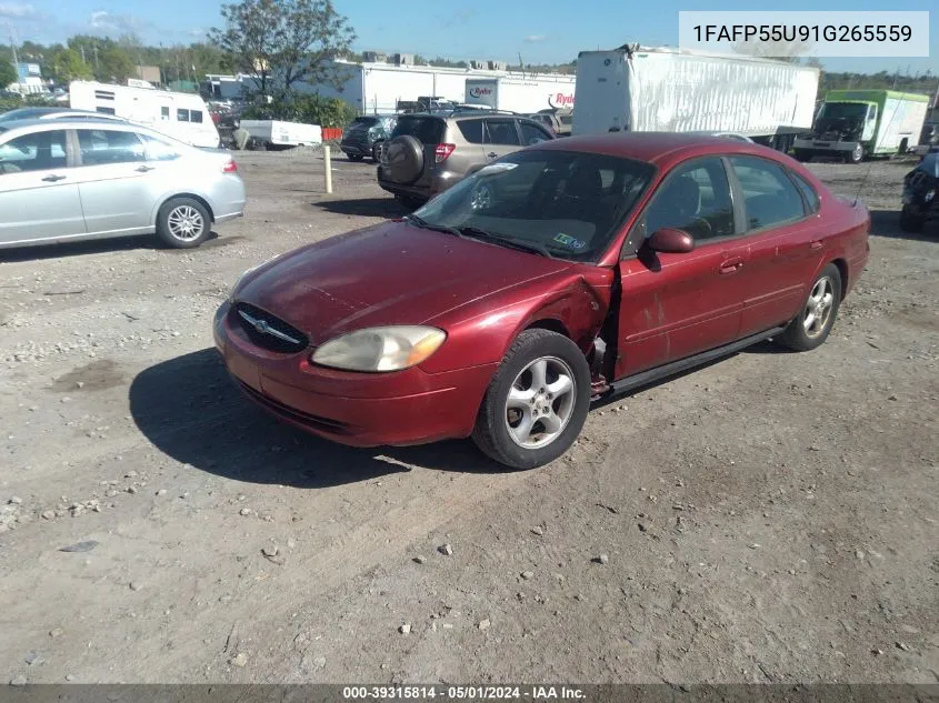 1FAFP55U91G265559 2001 Ford Taurus Ses