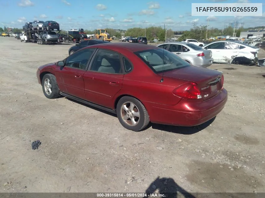 1FAFP55U91G265559 2001 Ford Taurus Ses