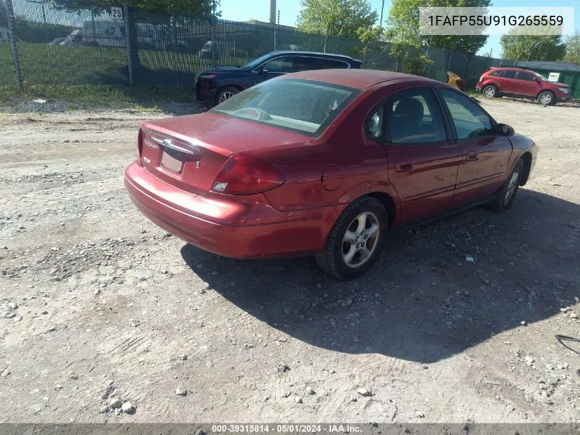 1FAFP55U91G265559 2001 Ford Taurus Ses