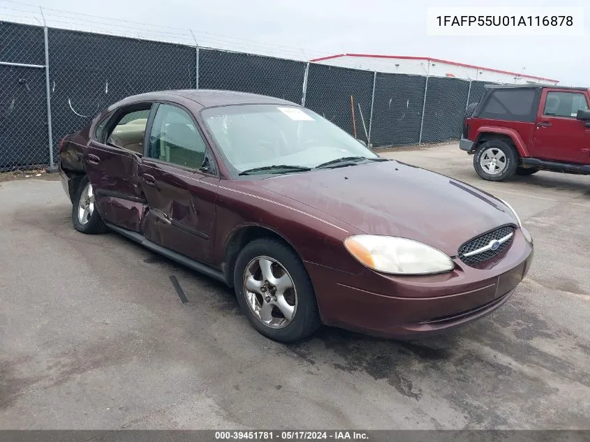 2001 Ford Taurus Ses VIN: 1FAFP55U01A116878 Lot: 39451781