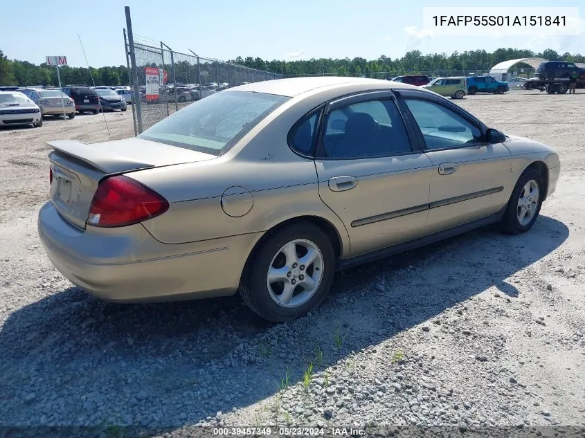 1FAFP55S01A151841 2001 Ford Taurus Ses