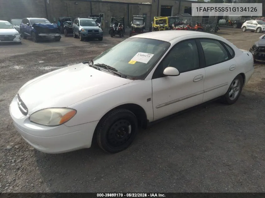 2001 Ford Taurus Ses VIN: 1FAFP55S51G134126 Lot: 39497170