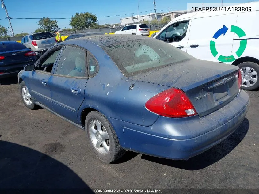 2001 Ford Taurus Se VIN: 1FAFP53U41A183809 Lot: 39984262