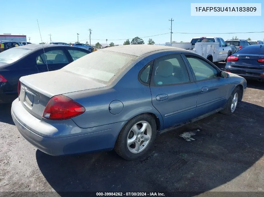 2001 Ford Taurus Se VIN: 1FAFP53U41A183809 Lot: 39984262