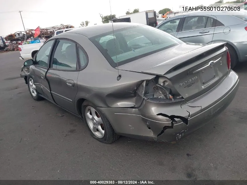 2001 Ford Taurus Ses VIN: 1FAHP55S01G270608 Lot: 40029383