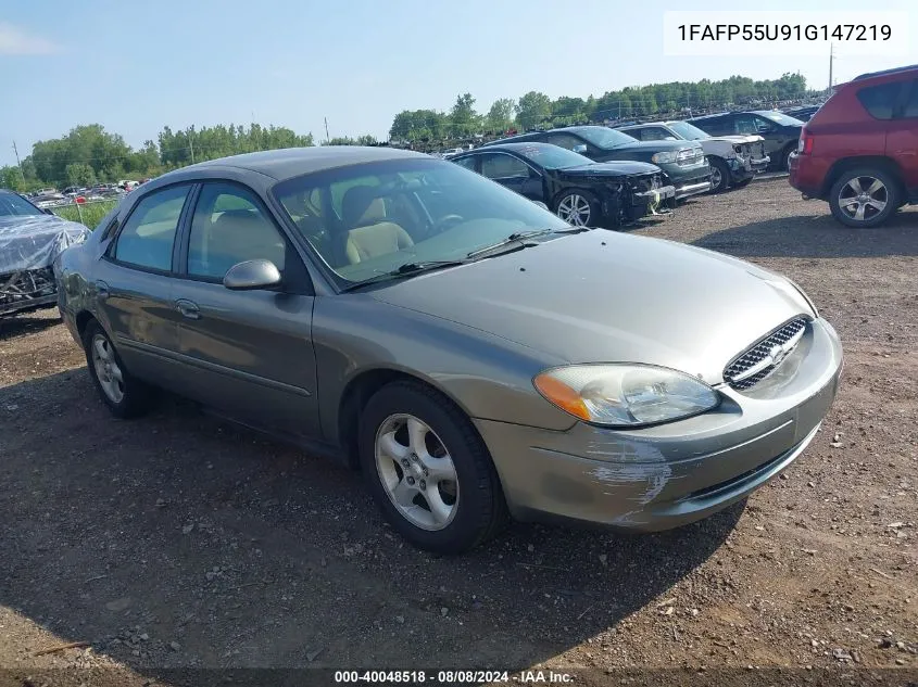 2001 Ford Taurus Ses VIN: 1FAFP55U91G147219 Lot: 40048518