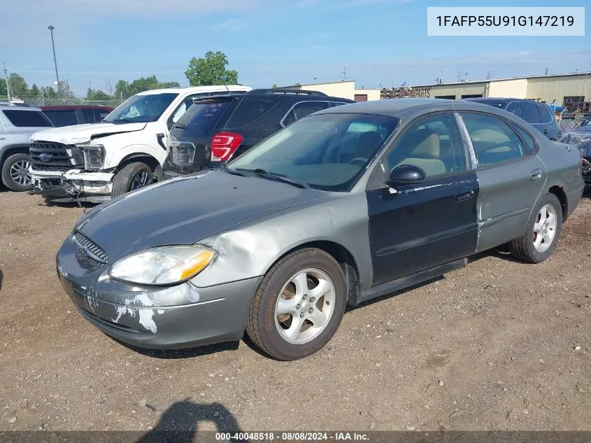 2001 Ford Taurus Ses VIN: 1FAFP55U91G147219 Lot: 40048518