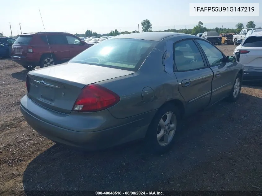 2001 Ford Taurus Ses VIN: 1FAFP55U91G147219 Lot: 40048518