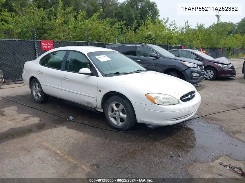 2001 Ford Taurus Ses VIN: 1FAFP55211A262382 Lot: 40125000