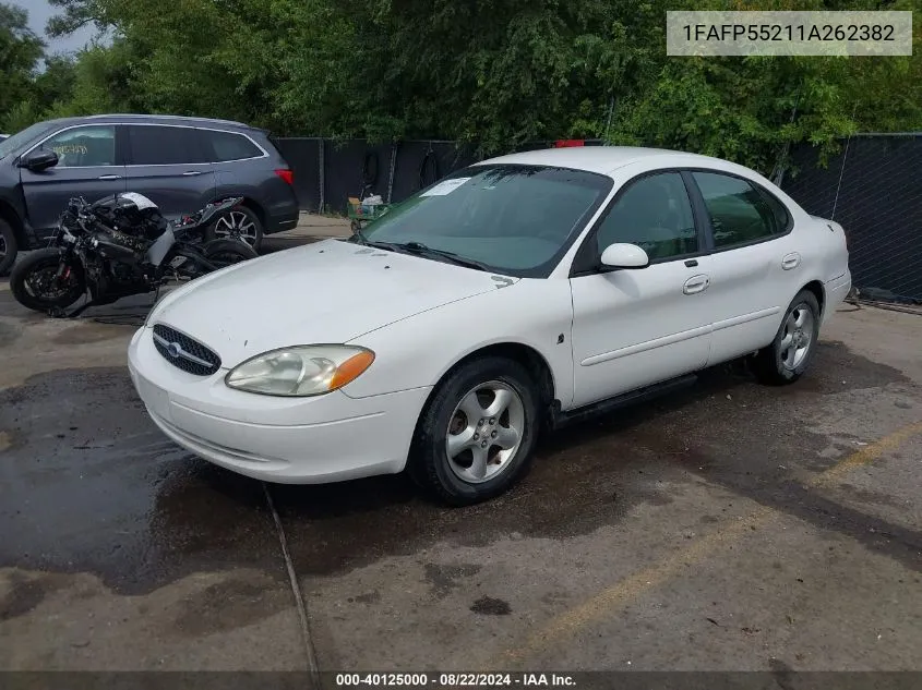 2001 Ford Taurus Ses VIN: 1FAFP55211A262382 Lot: 40125000