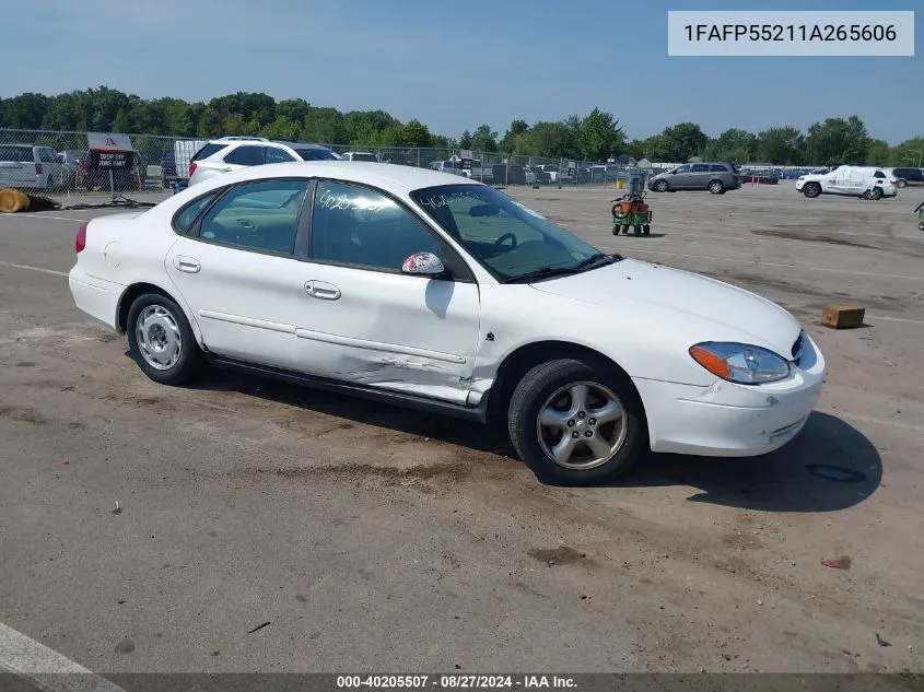 2001 Ford Taurus Ses VIN: 1FAFP55211A265606 Lot: 40205507