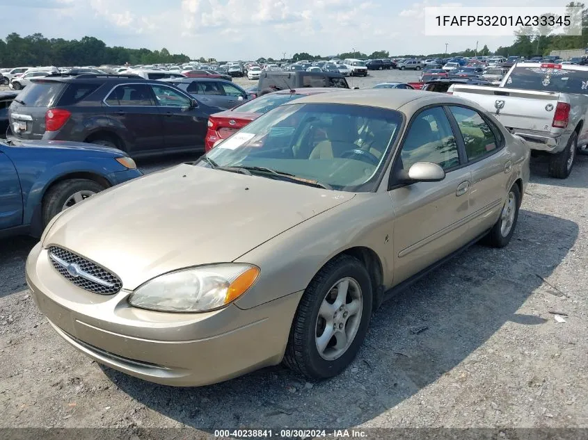 2001 Ford Taurus Se VIN: 1FAFP53201A233345 Lot: 40238841