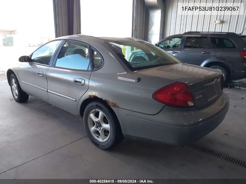 2001 Ford Taurus Se VIN: 1FAFP53U81G239067 Lot: 40256415