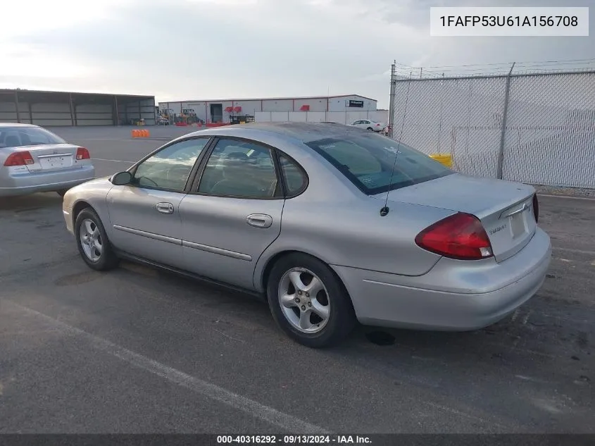 2001 Ford Taurus Se VIN: 1FAFP53U61A156708 Lot: 40316292