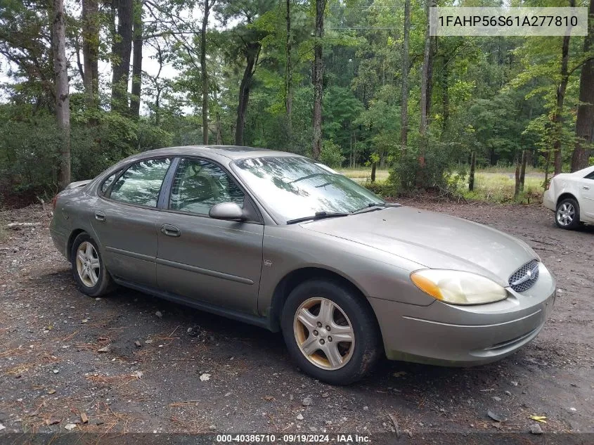 1FAHP56S61A277810 2001 Ford Taurus Sel