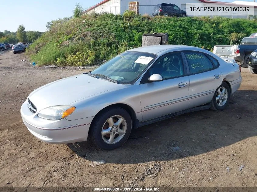 2001 Ford Taurus Se VIN: 1FAFP53U21G160039 Lot: 40390320