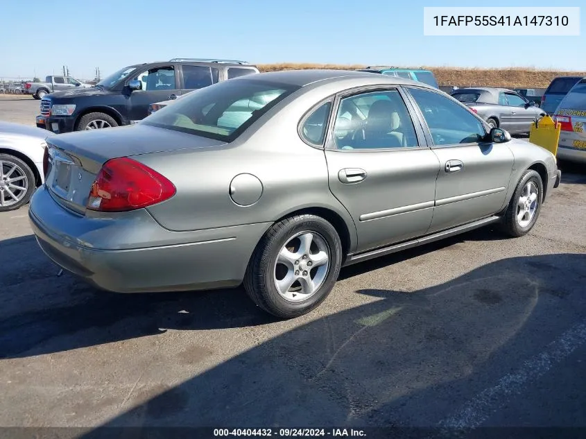 2001 Ford Taurus Ses VIN: 1FAFP55S41A147310 Lot: 40404432