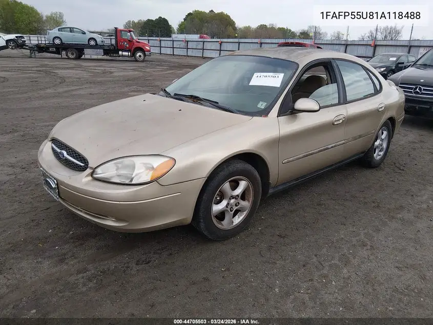 1FAFP55U81A118488 2001 Ford Taurus Ses