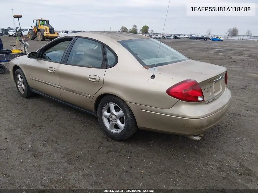 1FAFP55U81A118488 2001 Ford Taurus Ses