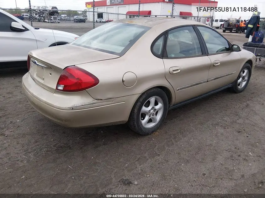 1FAFP55U81A118488 2001 Ford Taurus Ses