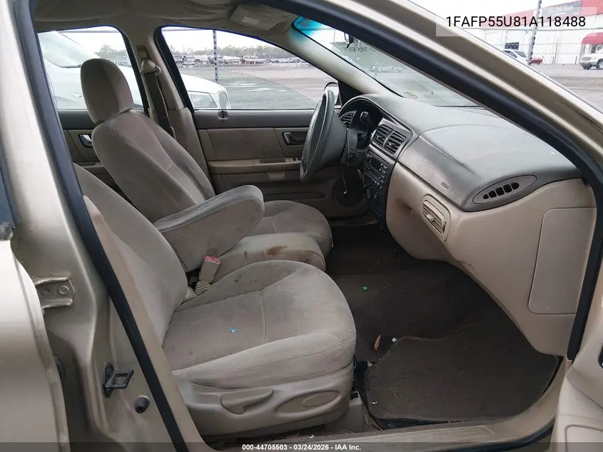 1FAFP55U81A118488 2001 Ford Taurus Ses