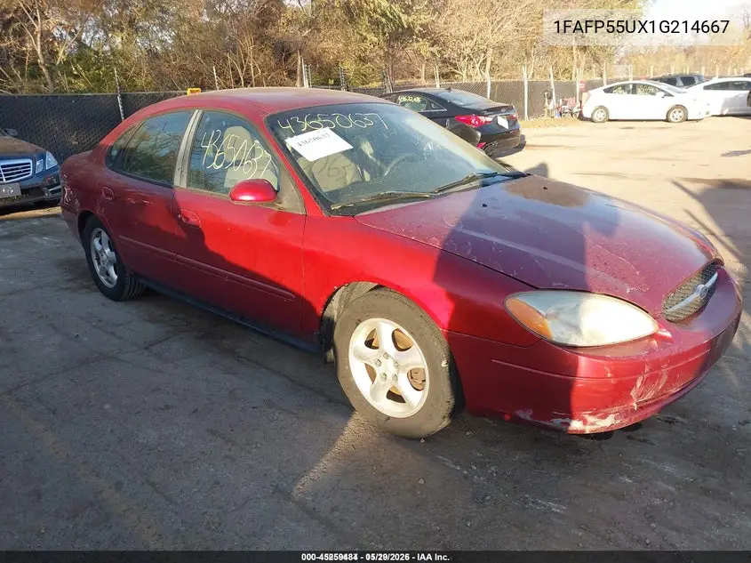 1FAFP55UX1G214667 2001 Ford Taurus Ses