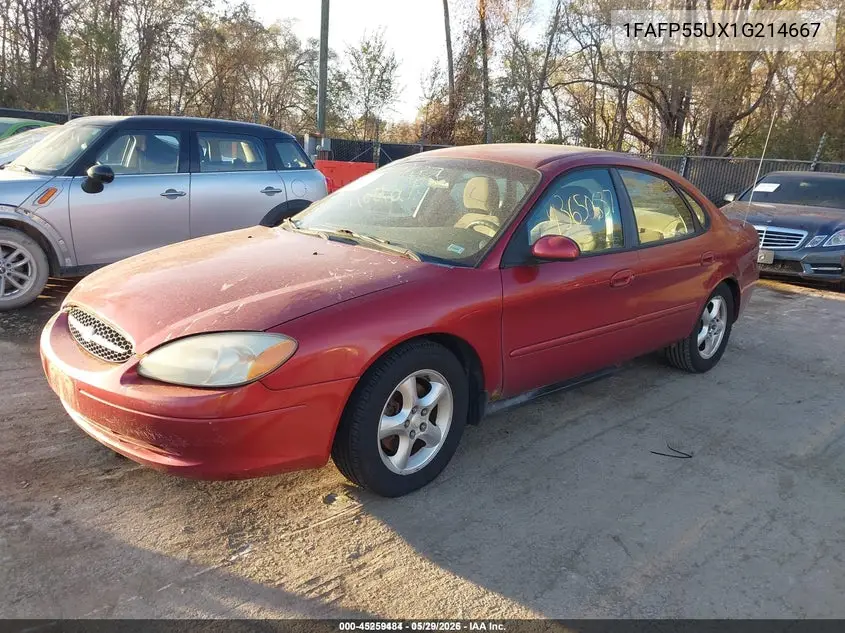 1FAFP55UX1G214667 2001 Ford Taurus Ses