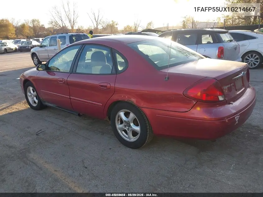 1FAFP55UX1G214667 2001 Ford Taurus Ses
