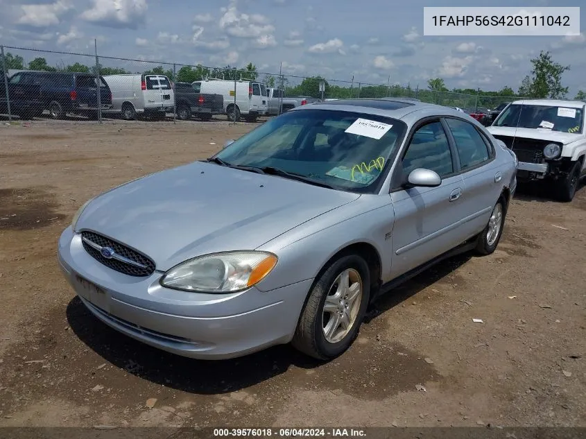 1FAHP56S42G111042 2002 Ford Taurus Sel