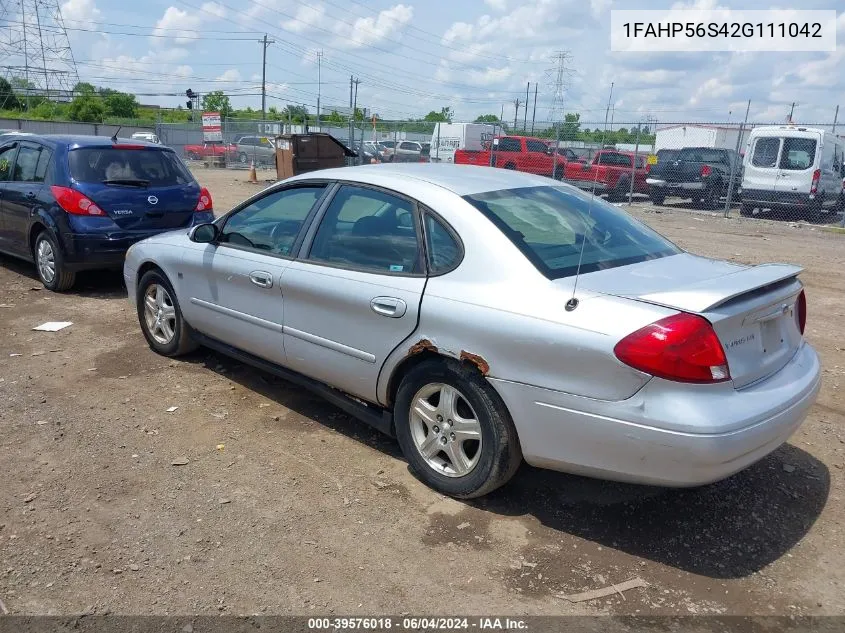 1FAHP56S42G111042 2002 Ford Taurus Sel