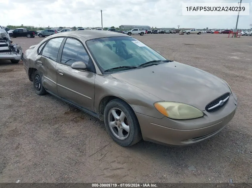 1FAFP53UX2A240239 2002 Ford Taurus Se