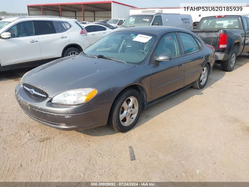 1FAHP53U62G185939 2002 Ford Taurus Se