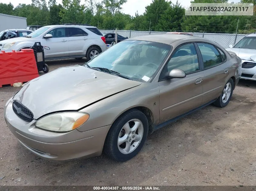 2002 Ford Taurus Ses VIN: 1FAFP55232A271117 Lot: 40034387