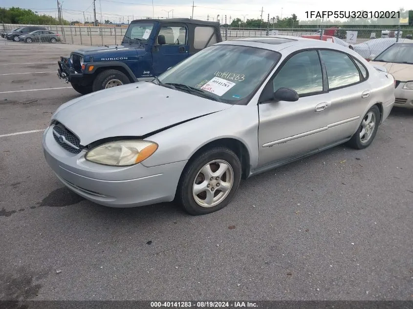 2002 Ford Taurus Ses VIN: 1FAFP55U32G102021 Lot: 40141283