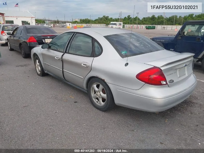 2002 Ford Taurus Ses VIN: 1FAFP55U32G102021 Lot: 40141283