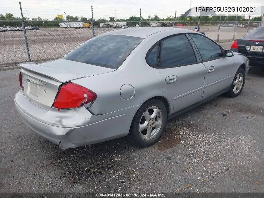 2002 Ford Taurus Ses VIN: 1FAFP55U32G102021 Lot: 40141283