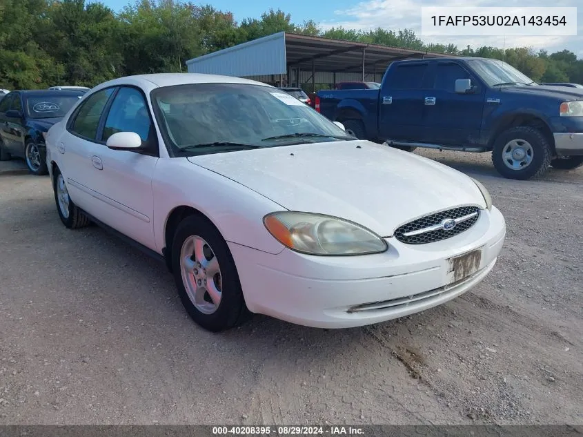 2002 Ford Taurus Se VIN: 1FAFP53U02A143454 Lot: 40208395