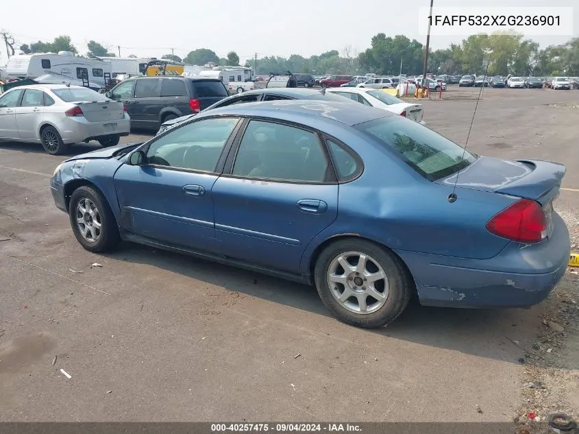 2002 Ford Taurus Se VIN: 1FAFP532X2G236901 Lot: 40257475