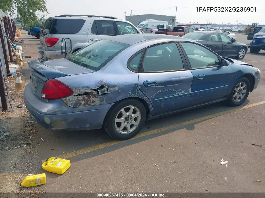 2002 Ford Taurus Se VIN: 1FAFP532X2G236901 Lot: 40257475