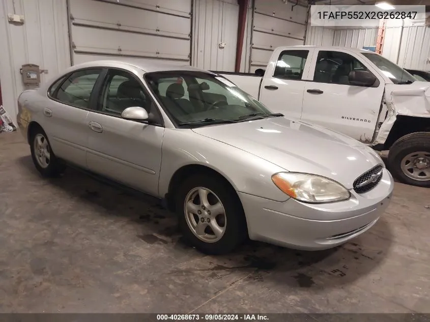 2002 Ford Taurus Ses VIN: 1FAFP552X2G262847 Lot: 40268673